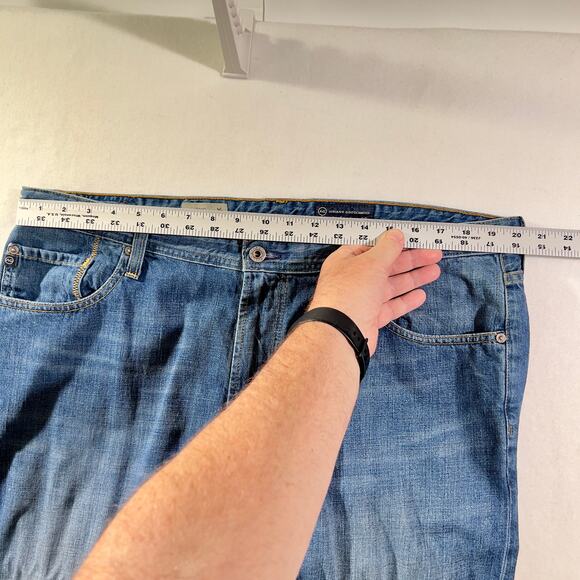 Adriano Goldschmied Denim Jeans the Hero Relaxed Men's 40W x 32L Made In USA - Picture 10 of 14